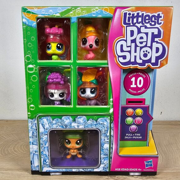 Hasbro Littlest Pet Shop Thirsty Pets Cooler Crew #4-171 #4-172 #4-173 #4-174 - Picture 2 of 12
